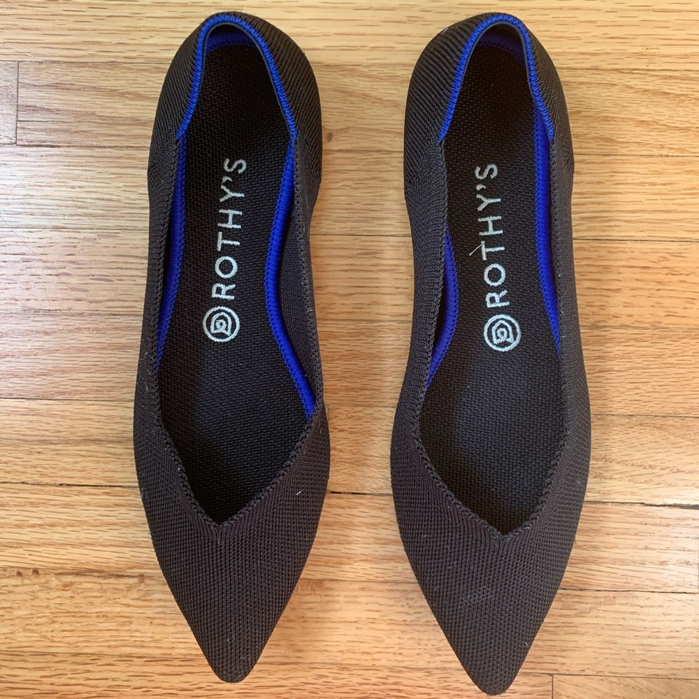 EUC Black Rothy’s “the point”, sz 8.5